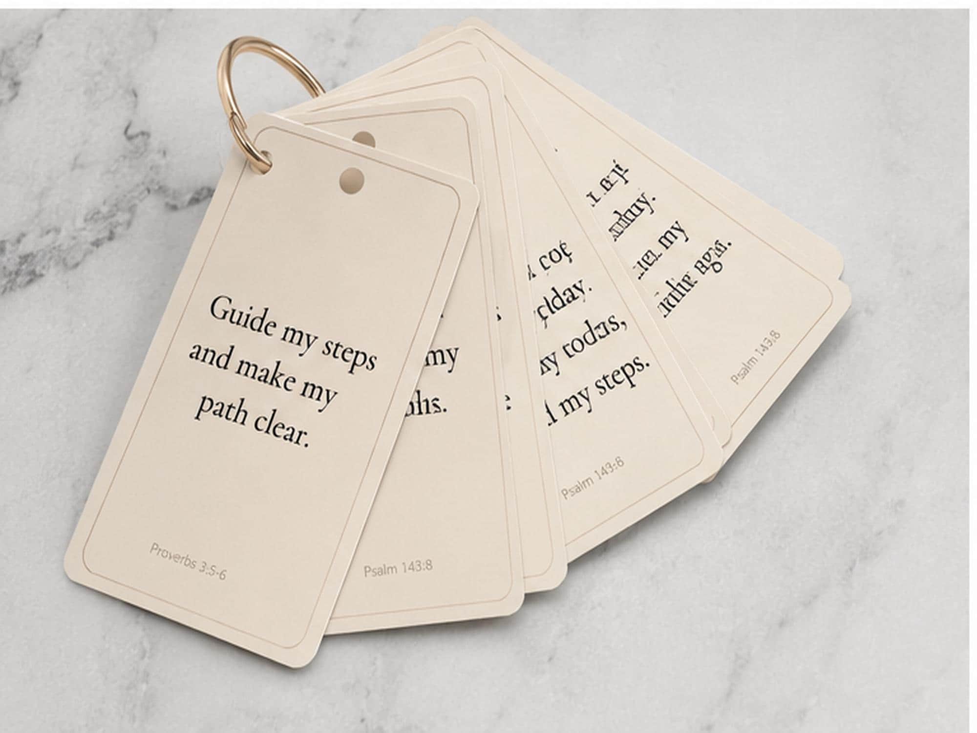 Morning Prayer Ring Cards | Scripture, Bible Verse, Daily Devotional, Christian Faith