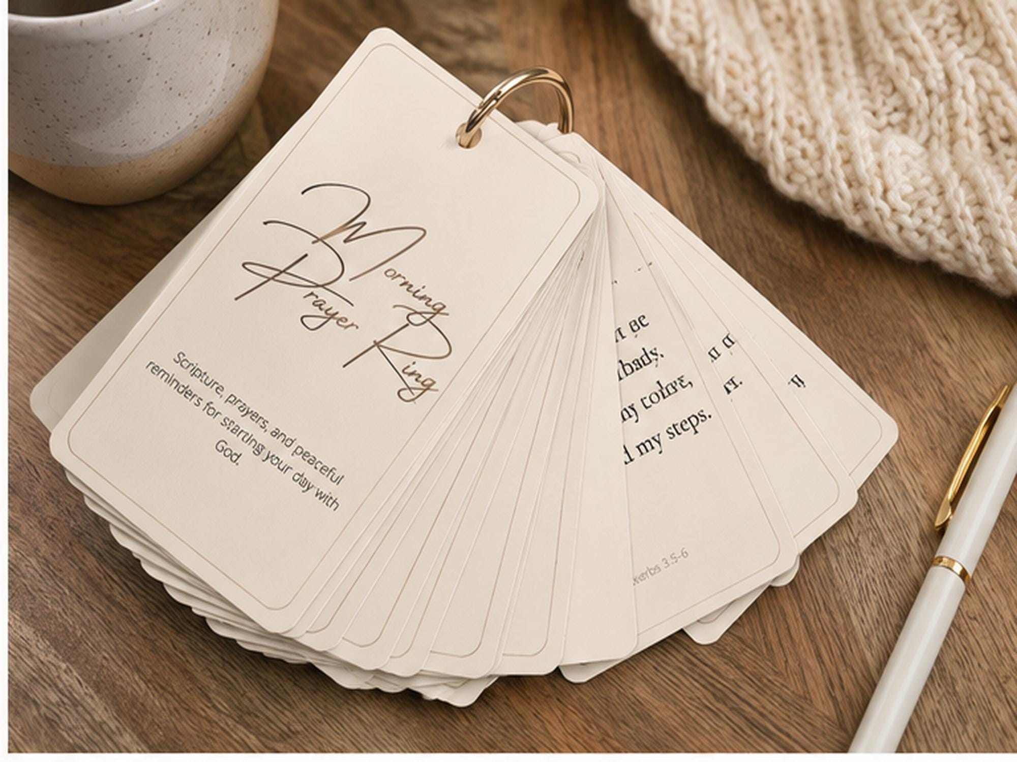 Morning Prayer Ring Cards | Scripture, Bible Verse, Daily Devotional, Christian Faith
