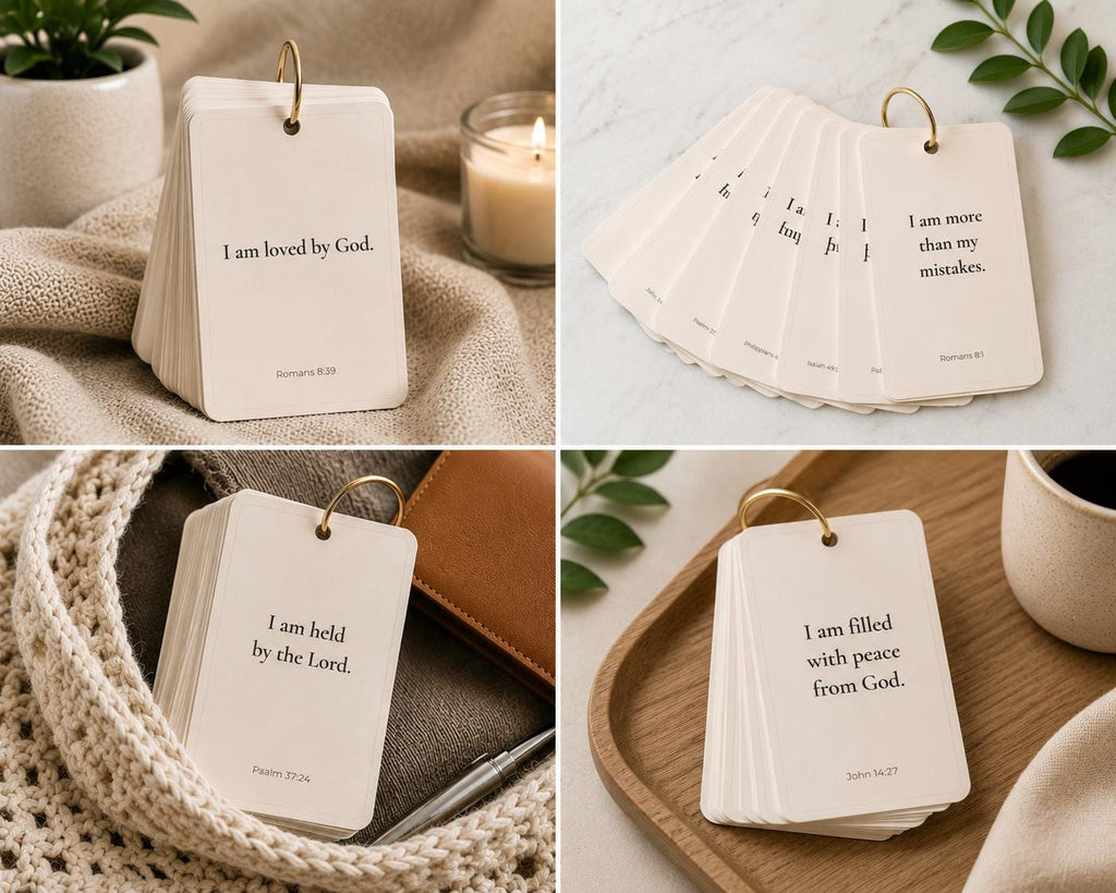 Faith Affirmation Ring Cards, Identity in Christ Scripture, Biblical Encouragement Set
