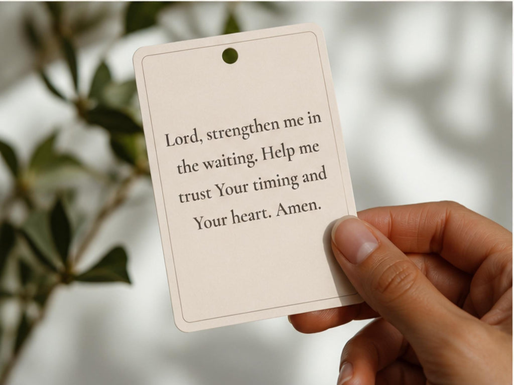 Waiting on God Scripture Cards | Christian Encouragement Ring, Faith Gift