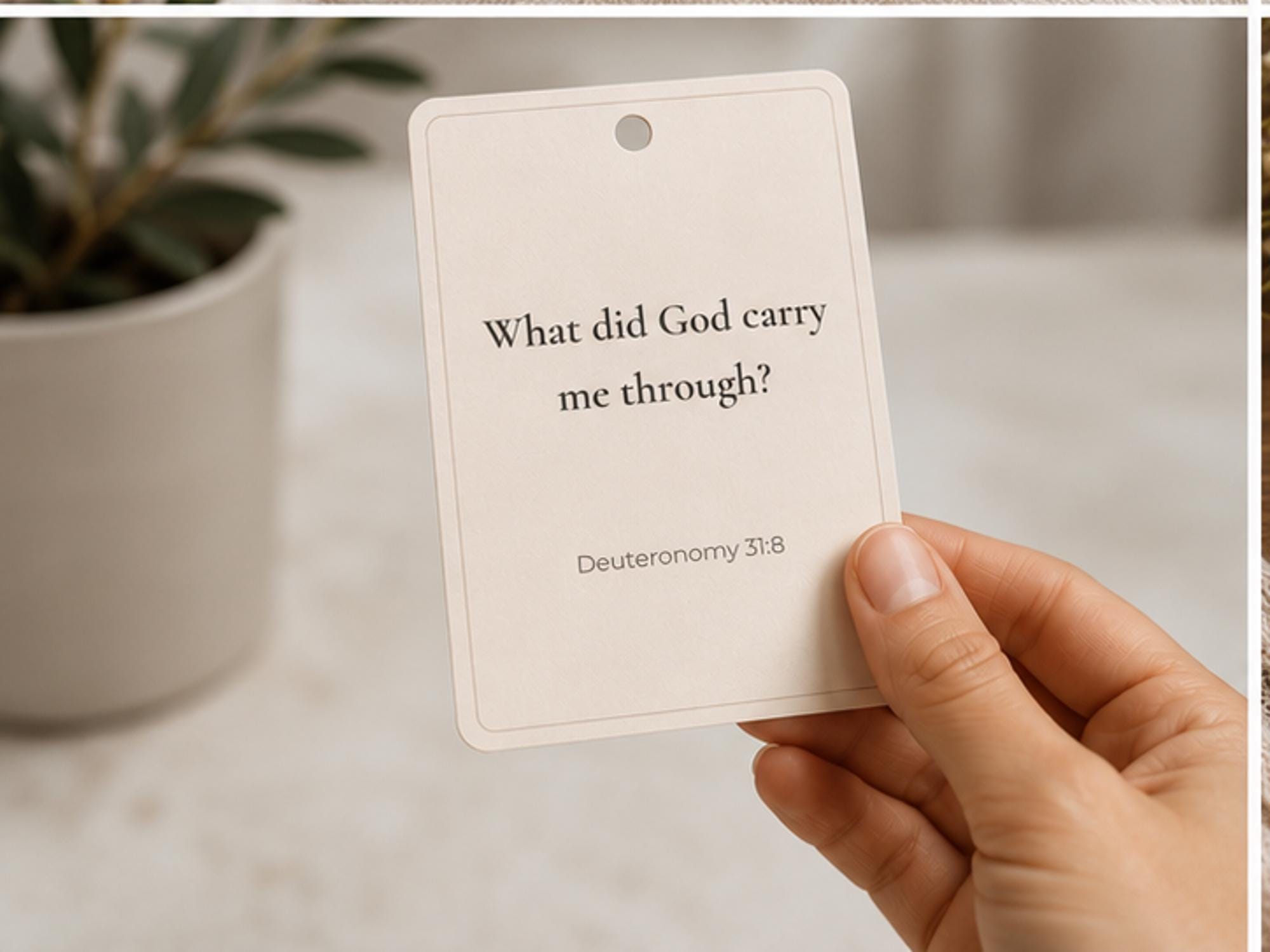 Gratitude Scripture Prompt Cards | Bible Reflection Ring Set