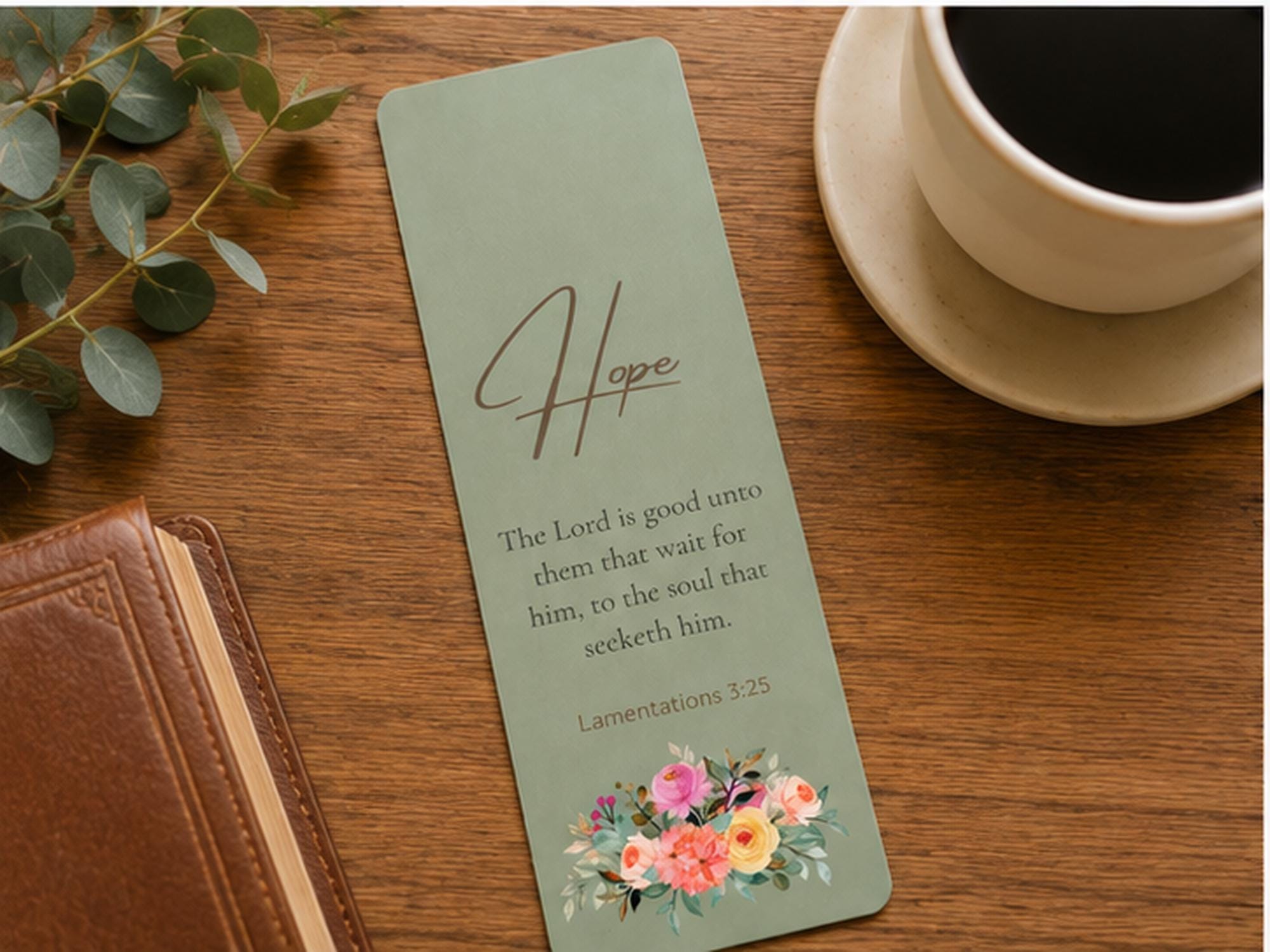 Floral Scripture Bookmark Set | Bible Verse, Faith