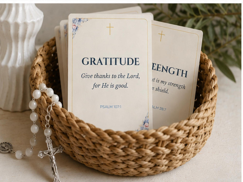 Catholic Scripture Cards Set | Bible Verse, Prayer, Encouragement Cards