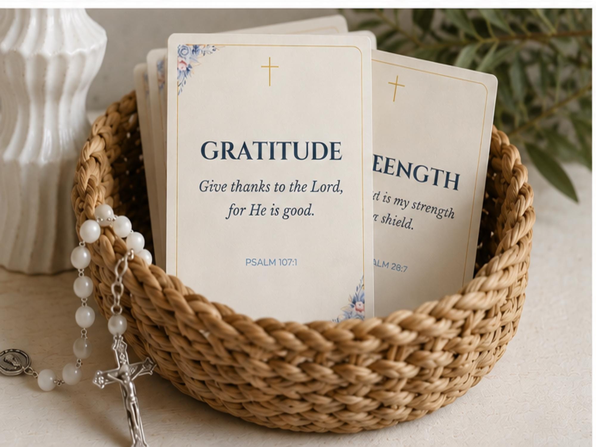 Catholic Scripture Cards Set | Bible Verse, Prayer, Encouragement Cards