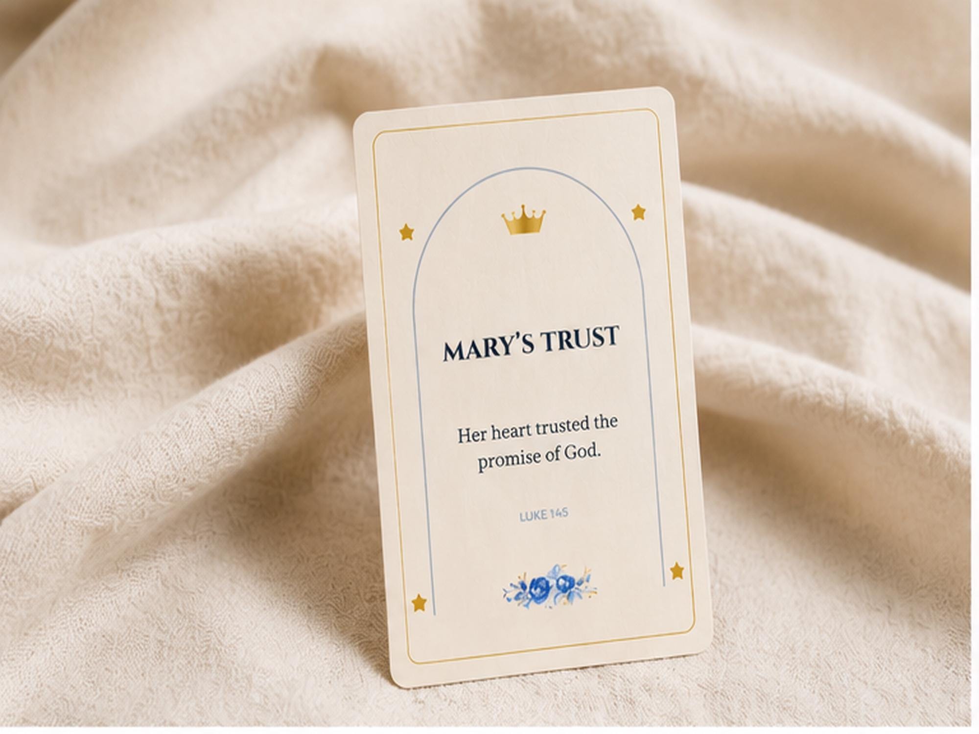 Marian Scripture Cards Set, Catholic Prayer, Blessed Mother Bible Verse Gift