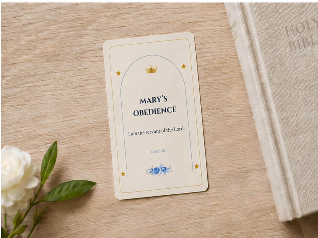 Marian Scripture Cards Set, Catholic Prayer, Blessed Mother Bible Verse Gift
