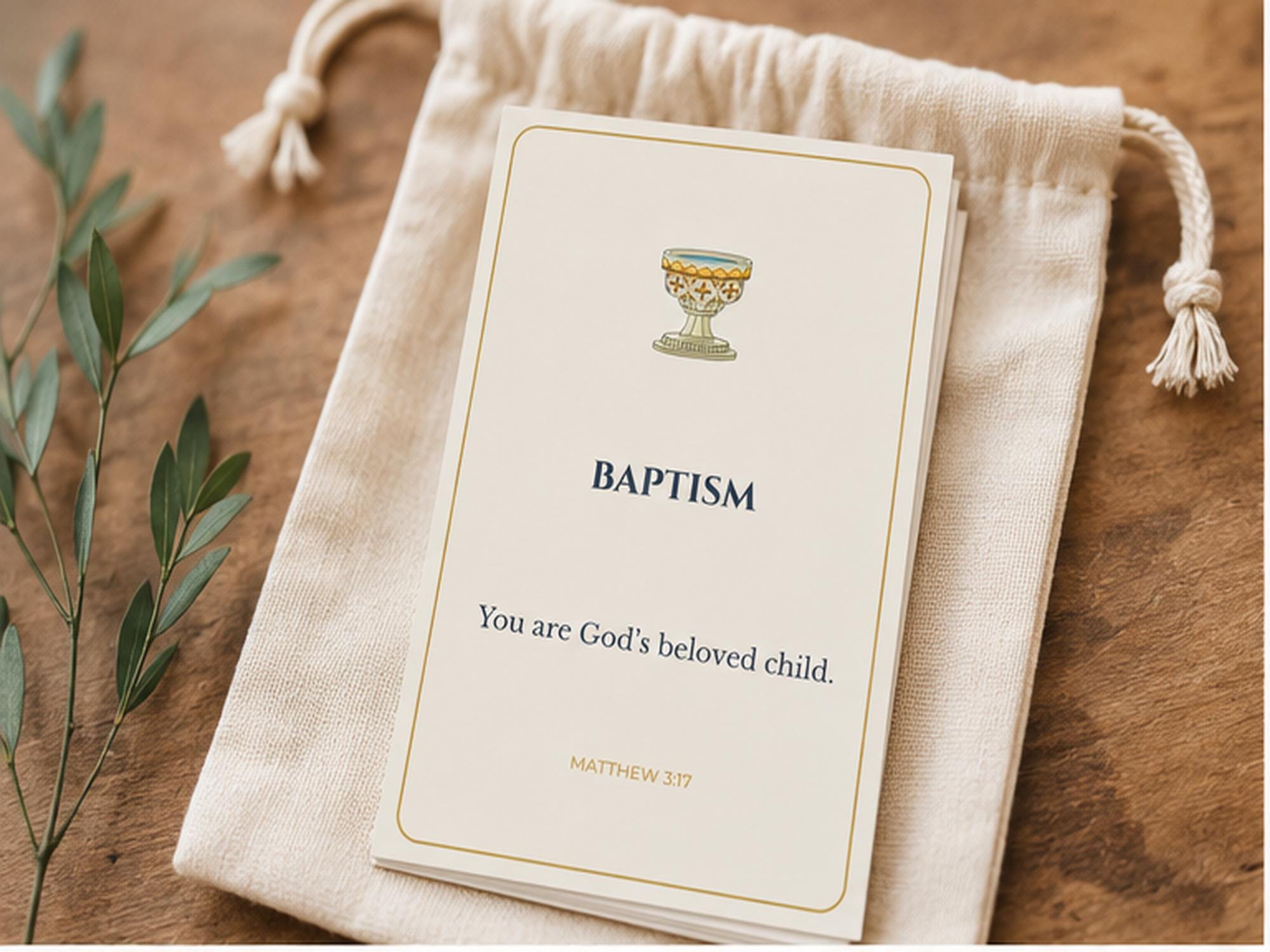 Catholic Sacrament Scripture Cards | First Communion Confirmation Gift Resource