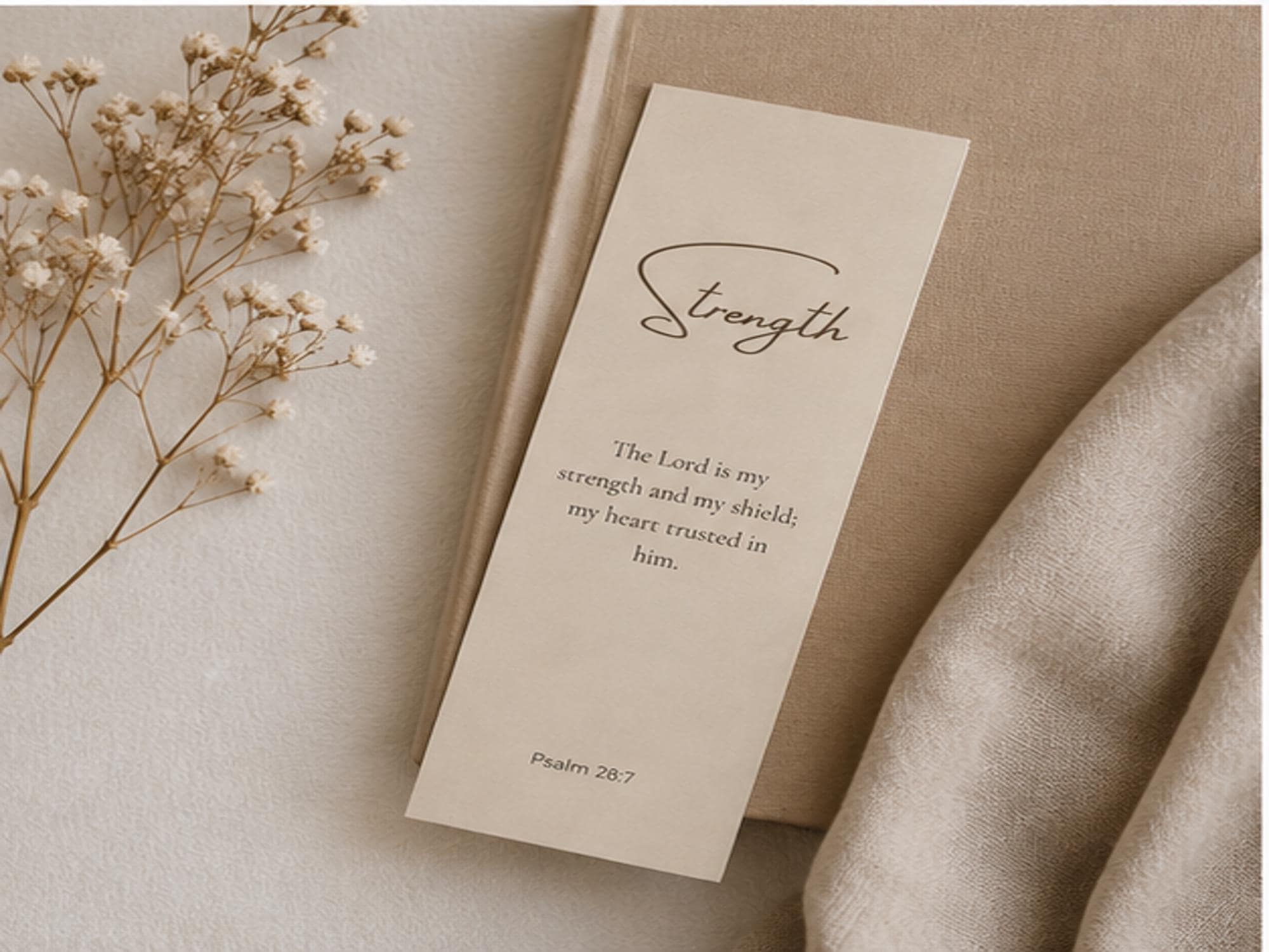 Neutral Scripture Bookmark Set | Bible Verse, Faith, Christian Reader Gift