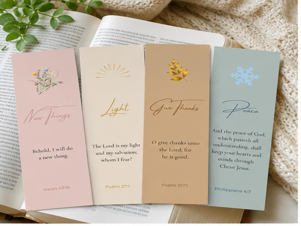 Seasonal Scripture Bookmarks | Christian  Bible Study Aids