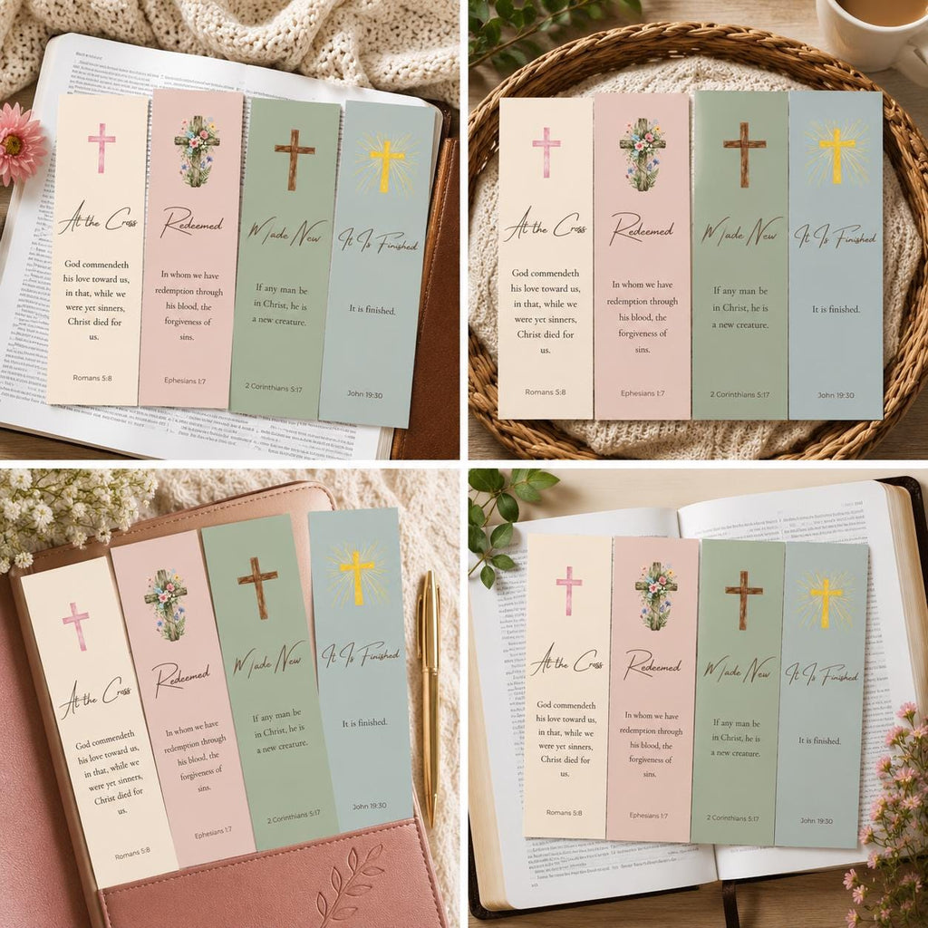 Christian Scripture Bookmarks |  Bible Verse Set (4)