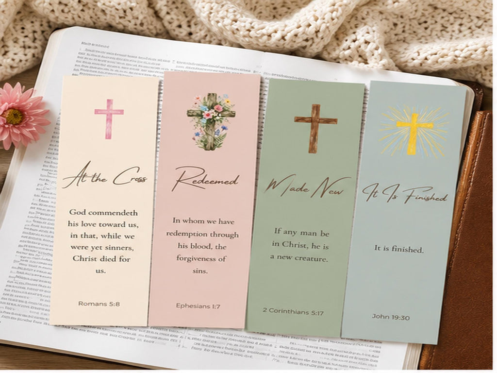 Christian Scripture Bookmarks |  Bible Verse Set (4)
