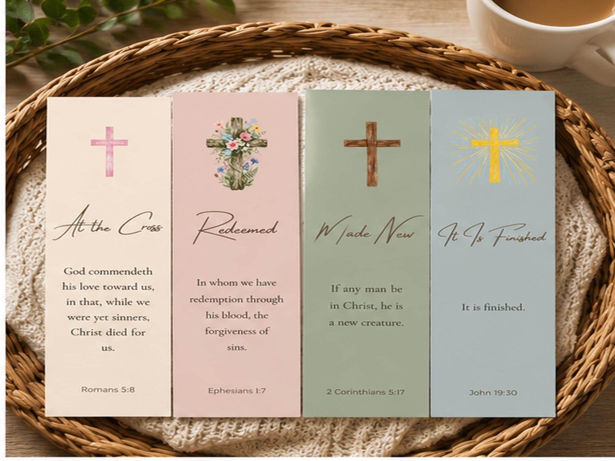 Christian Scripture Bookmarks |  Bible Verse Set (4)