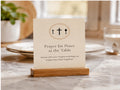 Catholic Mealtime Prayer Cards | Set of 18, Family Dinner Grace Before Meals
