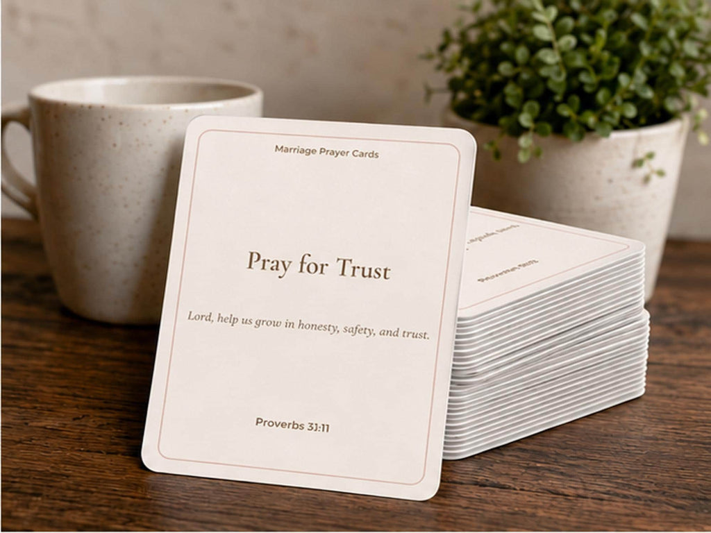 Marriage Prayer Cards Set | Christian Couples Scripture Reflection Tool
