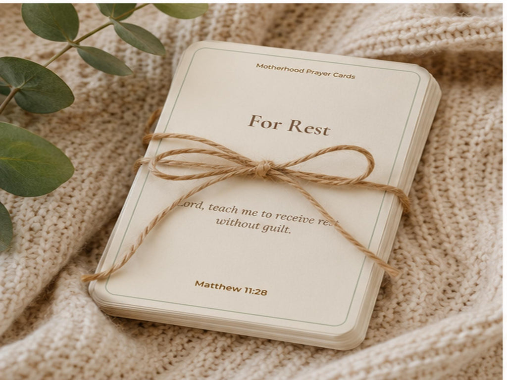 Motherhood Prayer Cards, Christian Scripture Encouragement for Moms
