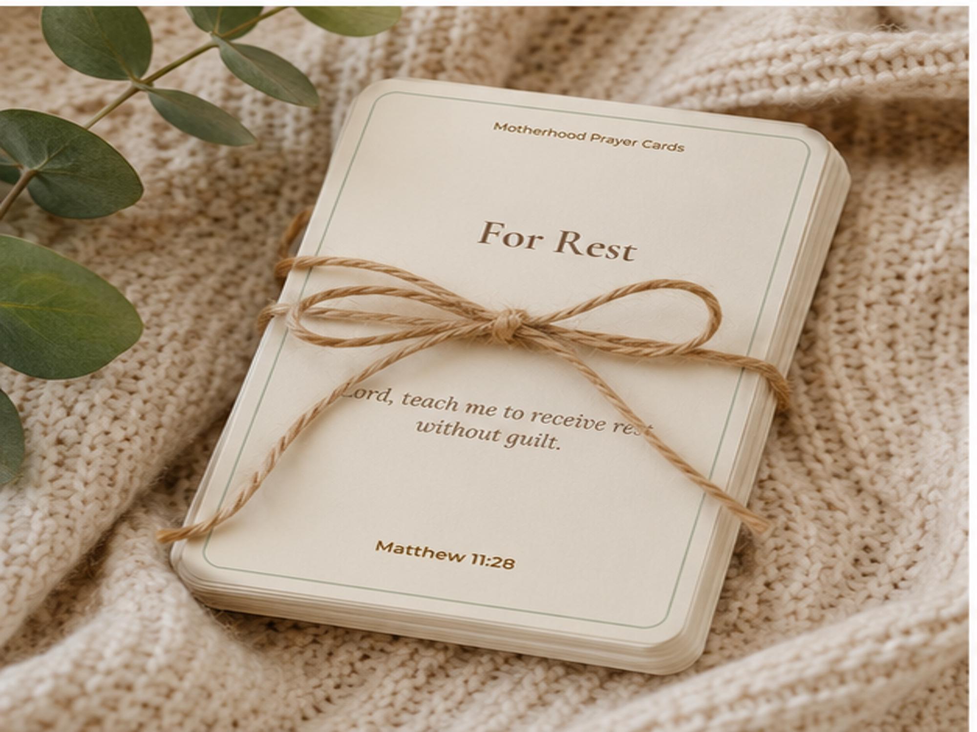 Motherhood Prayer Cards, Christian Scripture Encouragement for Moms