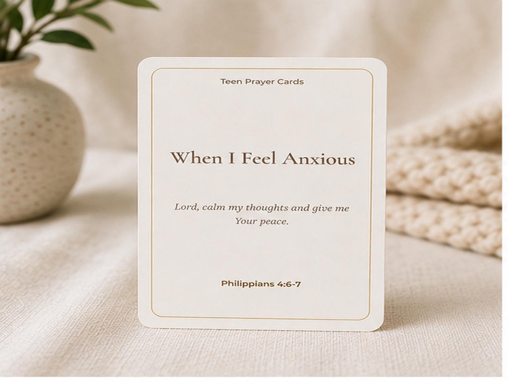 Teen Prayer Cards | Scripture Encouragement for Girls, Faith Building Bible Verses