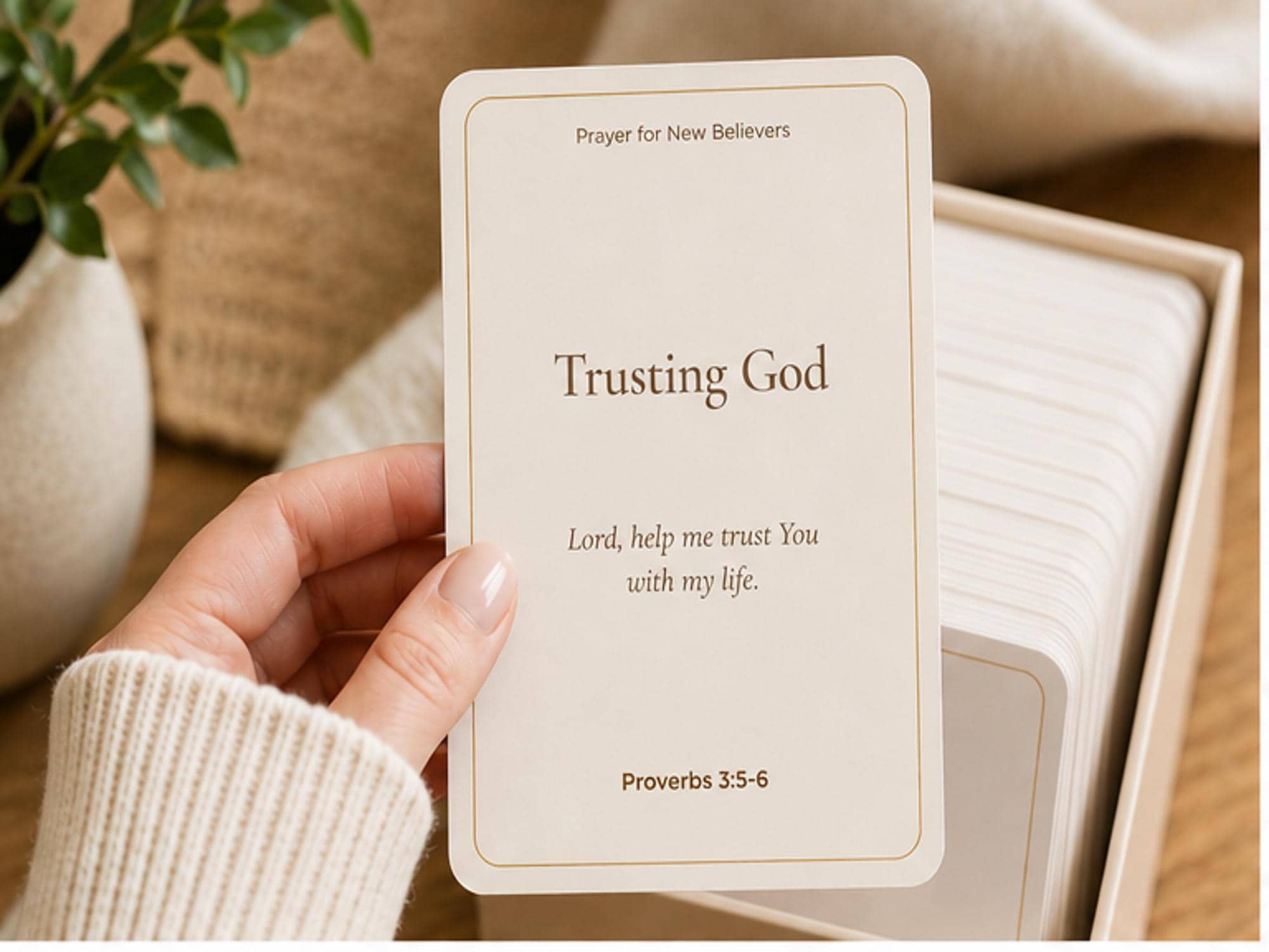 New Believer Prayer Cards, Christian Scripture, Faith Growth, Baptism Gift
