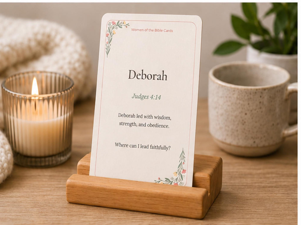 Women of the Bible Reflection Cards, Scripture Study, Christian Devotional Set