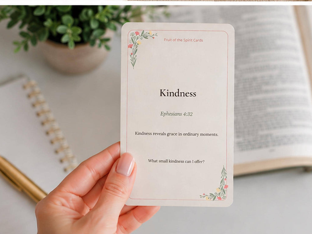 Fruit of the Spirit Reflection Cards | Christian Scripture Bible Study Set