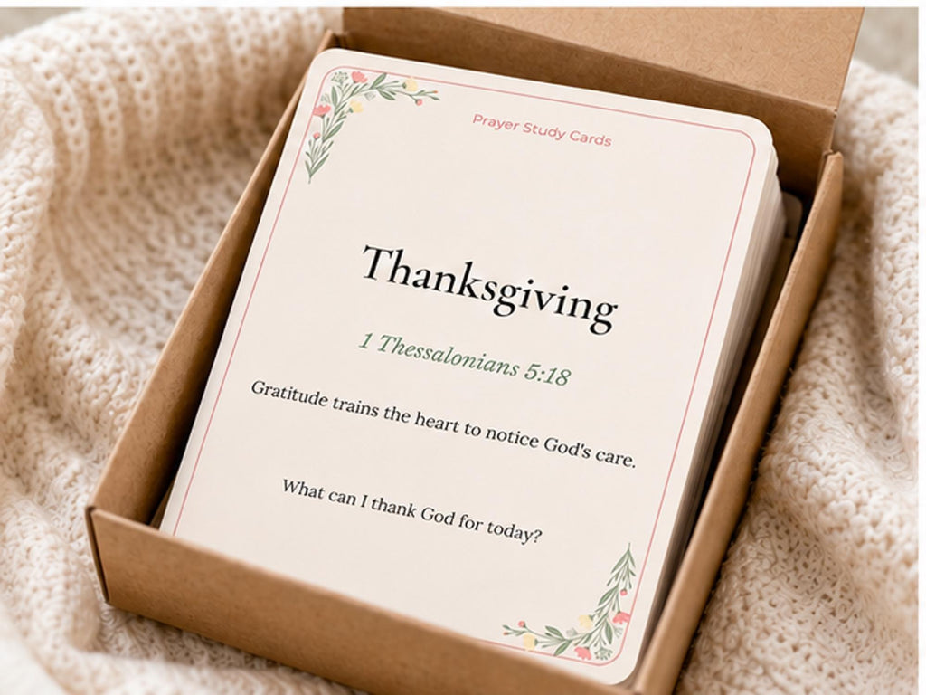 Christian Prayer Study Cards | Scripture Reflection, Bible Study Prompts
