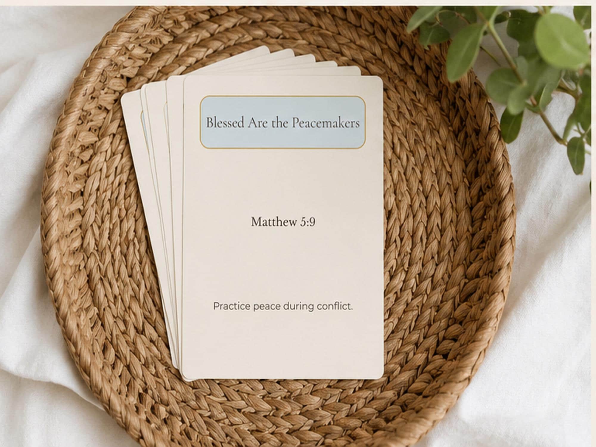 Catholic Scripture Cards | Bible Verse Set, Family Prayer, Christian Home Decor