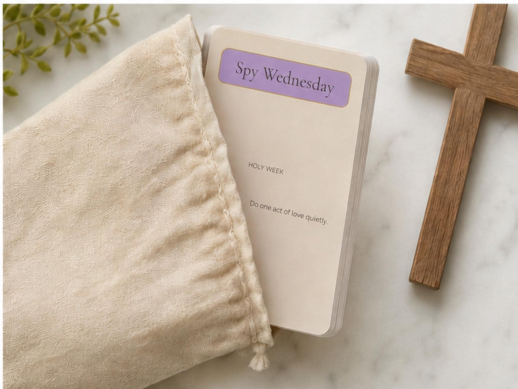 Holy Week Reflection Cards, Catholic Devotional, Lent Prayer Prompts, Family Faith Activities