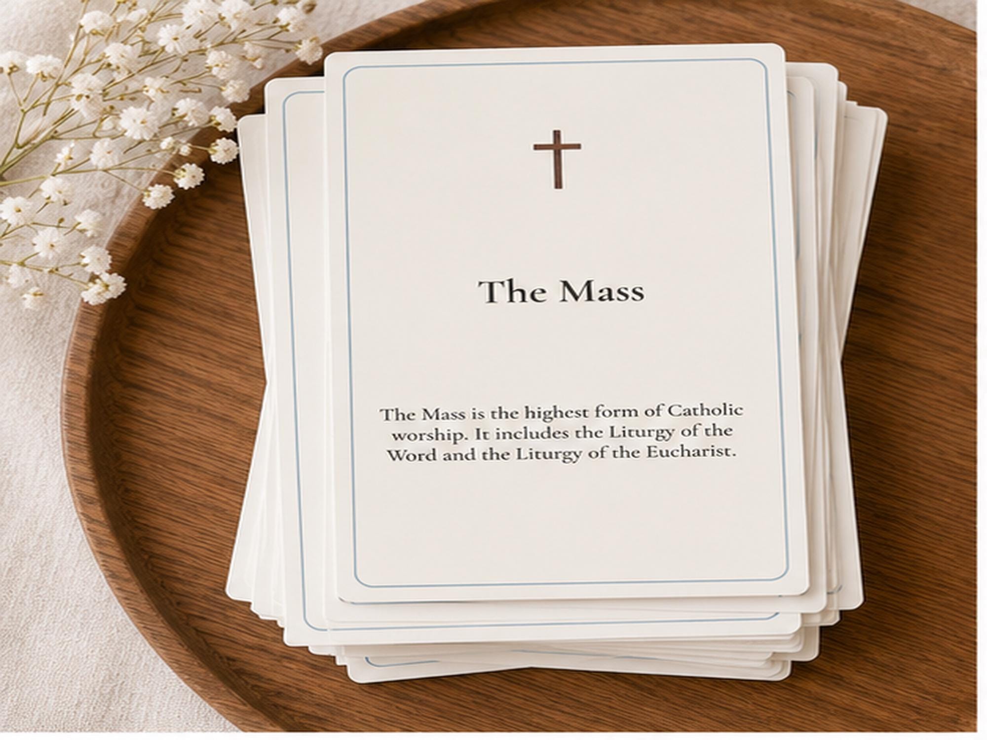 Catholic Mass Understanding Cards | RCIA, First Communion, Homeschool Reference Set