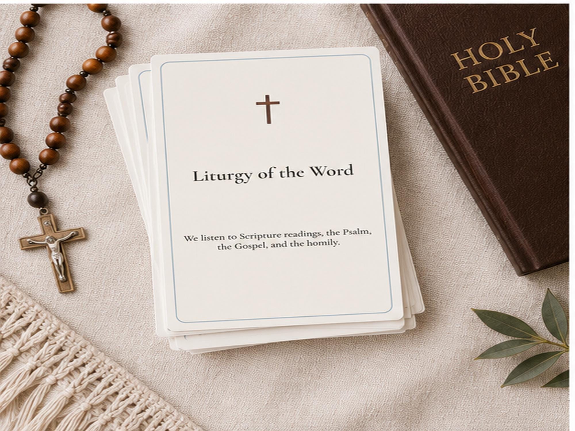 Catholic Mass Understanding Cards | RCIA, First Communion, Homeschool Reference Set
