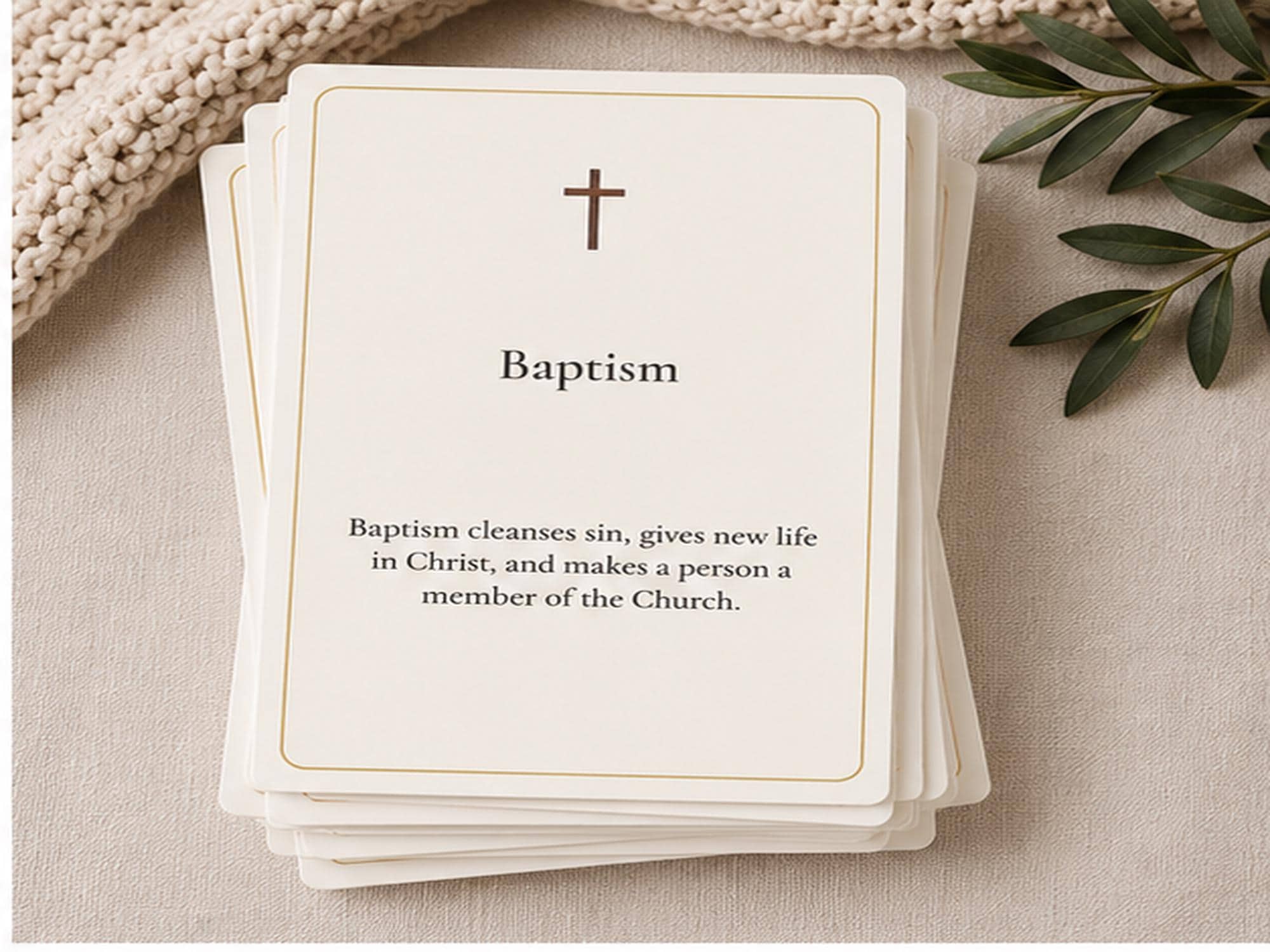 Understanding the Sacraments Cards | Catholic Sacraments Guide | RCIA OCIA | First Communion | Confirmation | Card Set