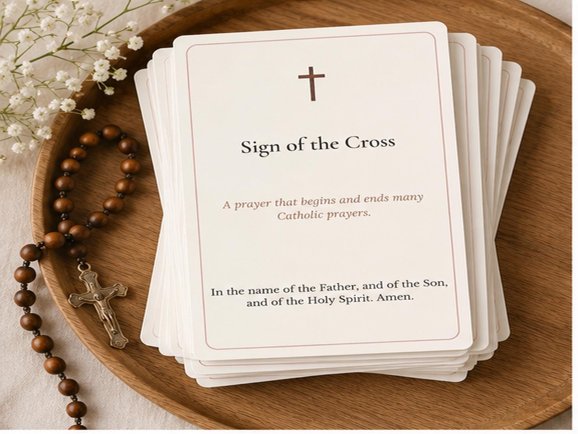 Catholic Prayer Cards | Traditional Daily Prayers, RCIA, Confirmation Gifts