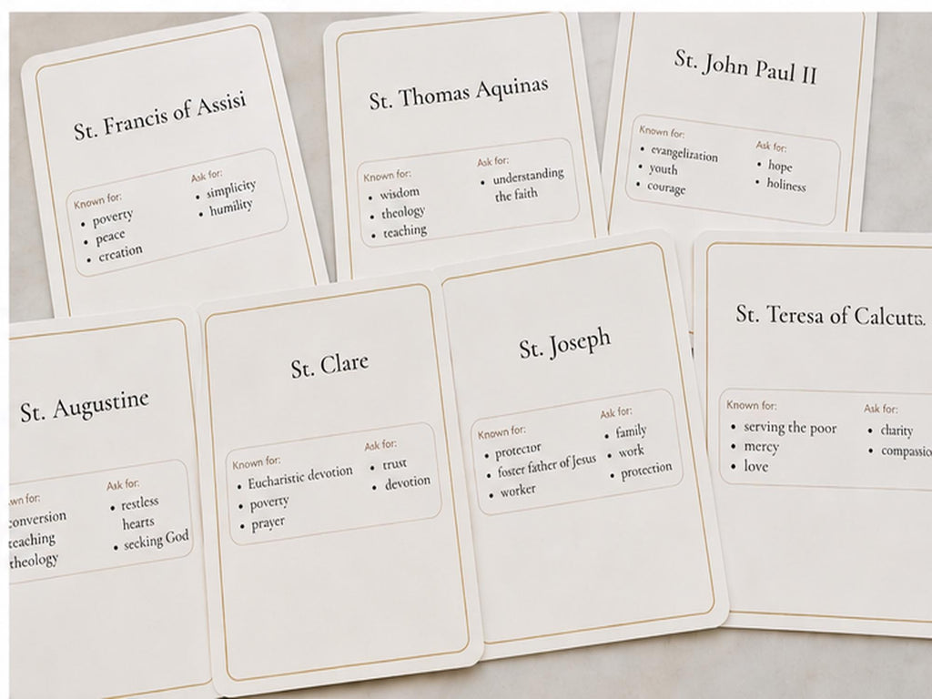 Catholic Saint Cards | Faith Study, Confirmation, RCIA Gift Set