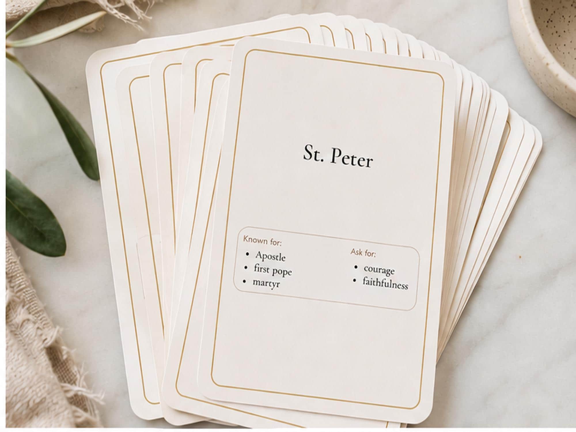 Catholic Saint Cards | Faith Study, Confirmation, RCIA Gift Set