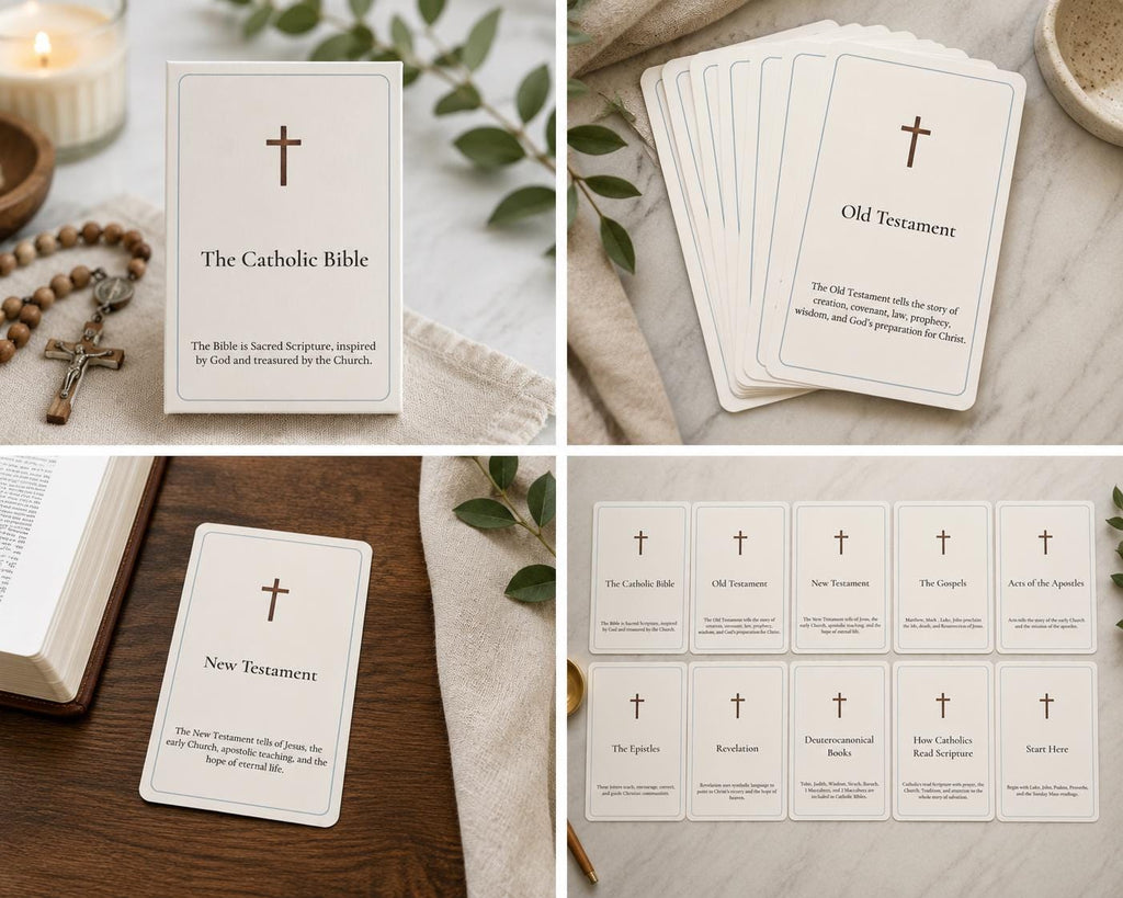 Catholic Bible Basics Study Cards | OCIA RCIA Faith Resource