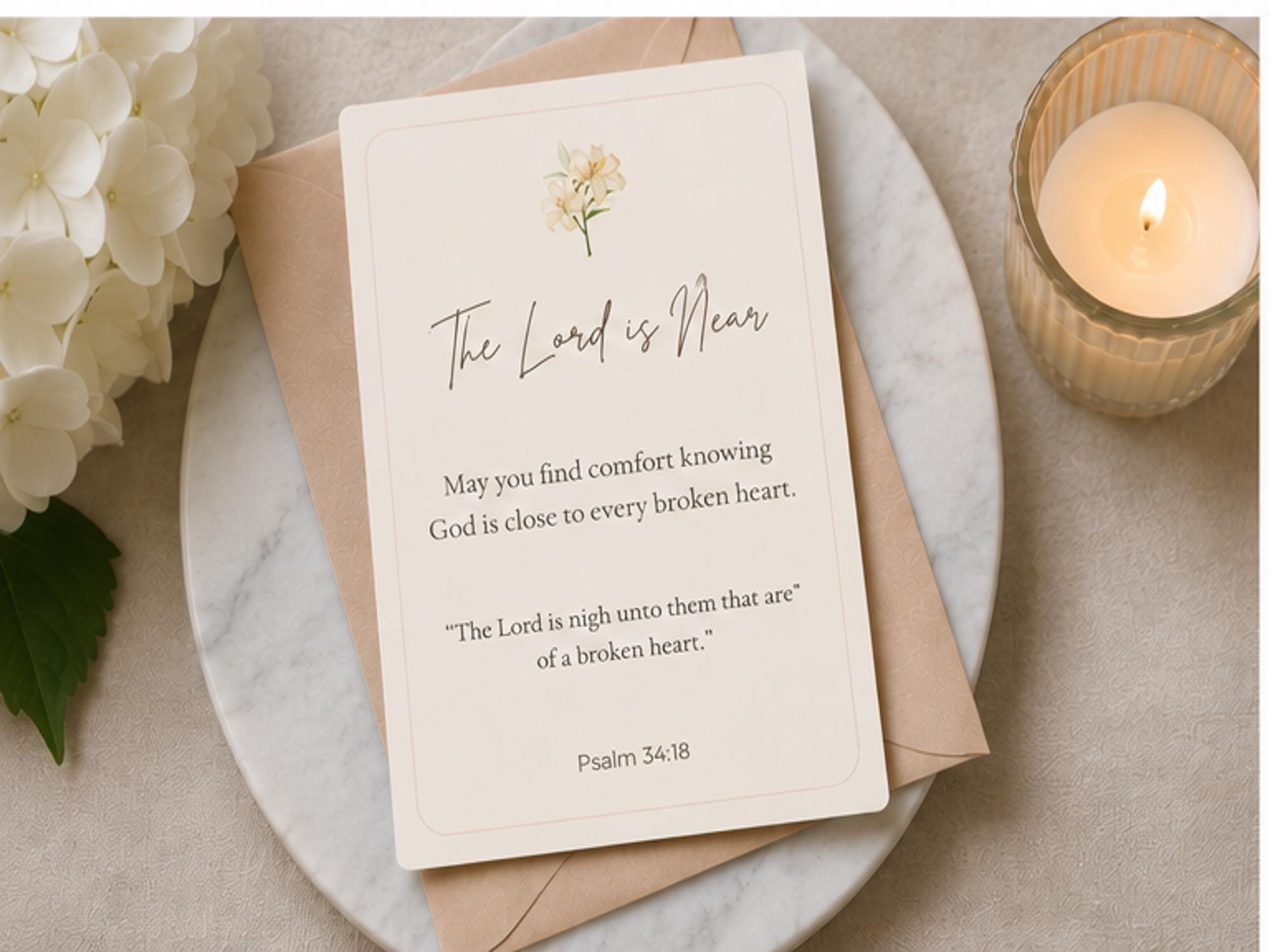 Sympathy Scripture Cards | Christian Encouragement, Grief Support, Bereavement (Set of 12)