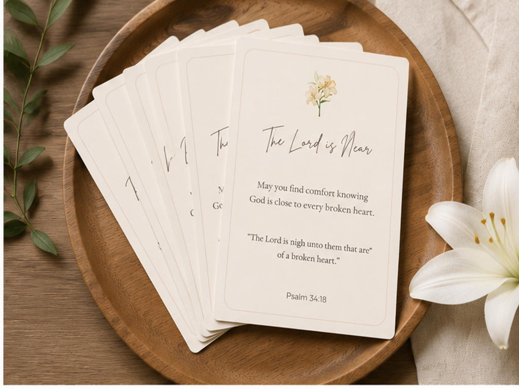 Sympathy Scripture Cards | Christian Encouragement, Grief Support, Bereavement (Set of 12)