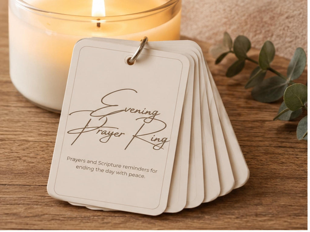 Evening Prayer Ring | Scripture Cards for Bedtime Reflection