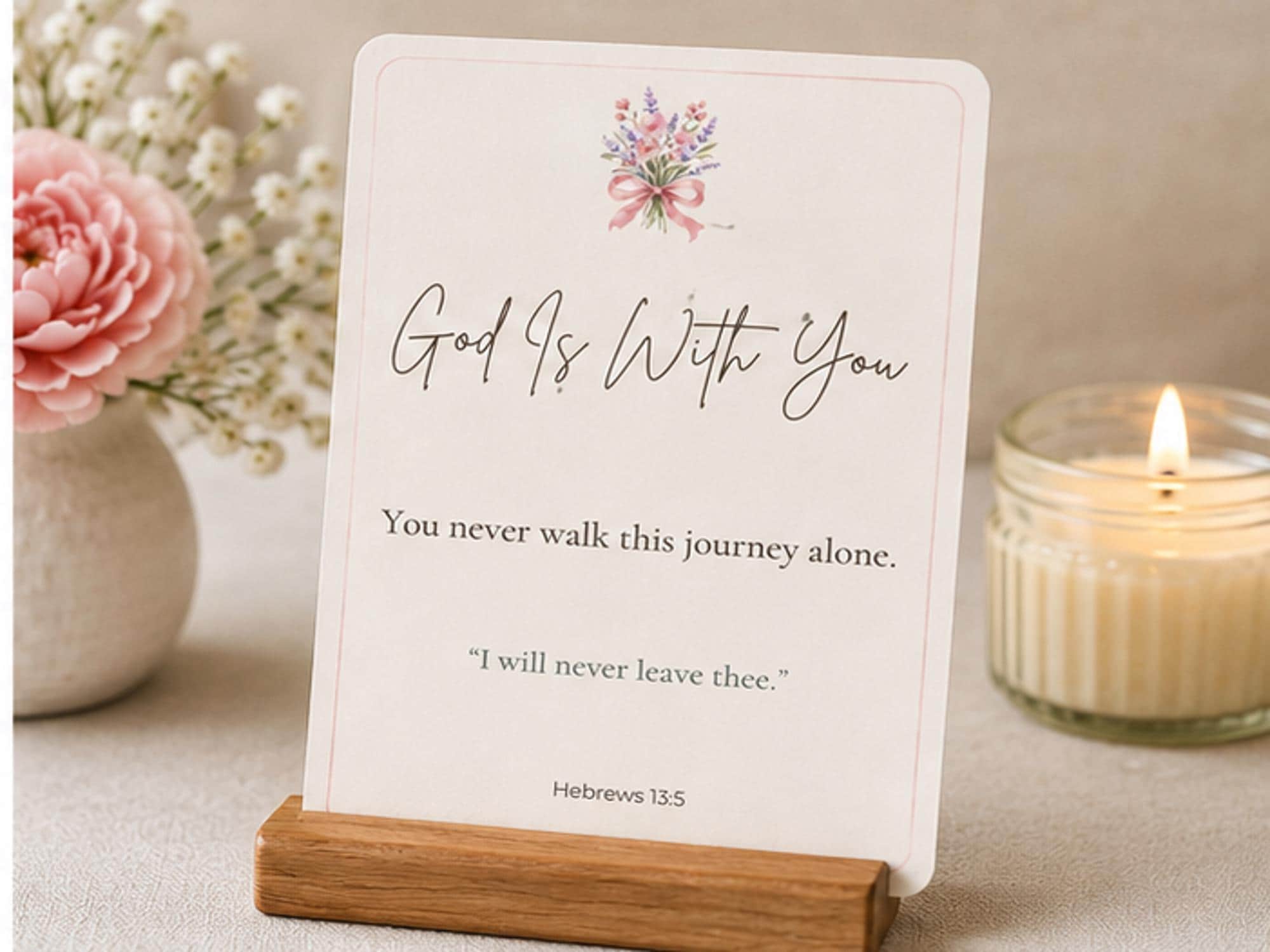 Christian Encouragement Cards, Scripture Comfort Gift for Women