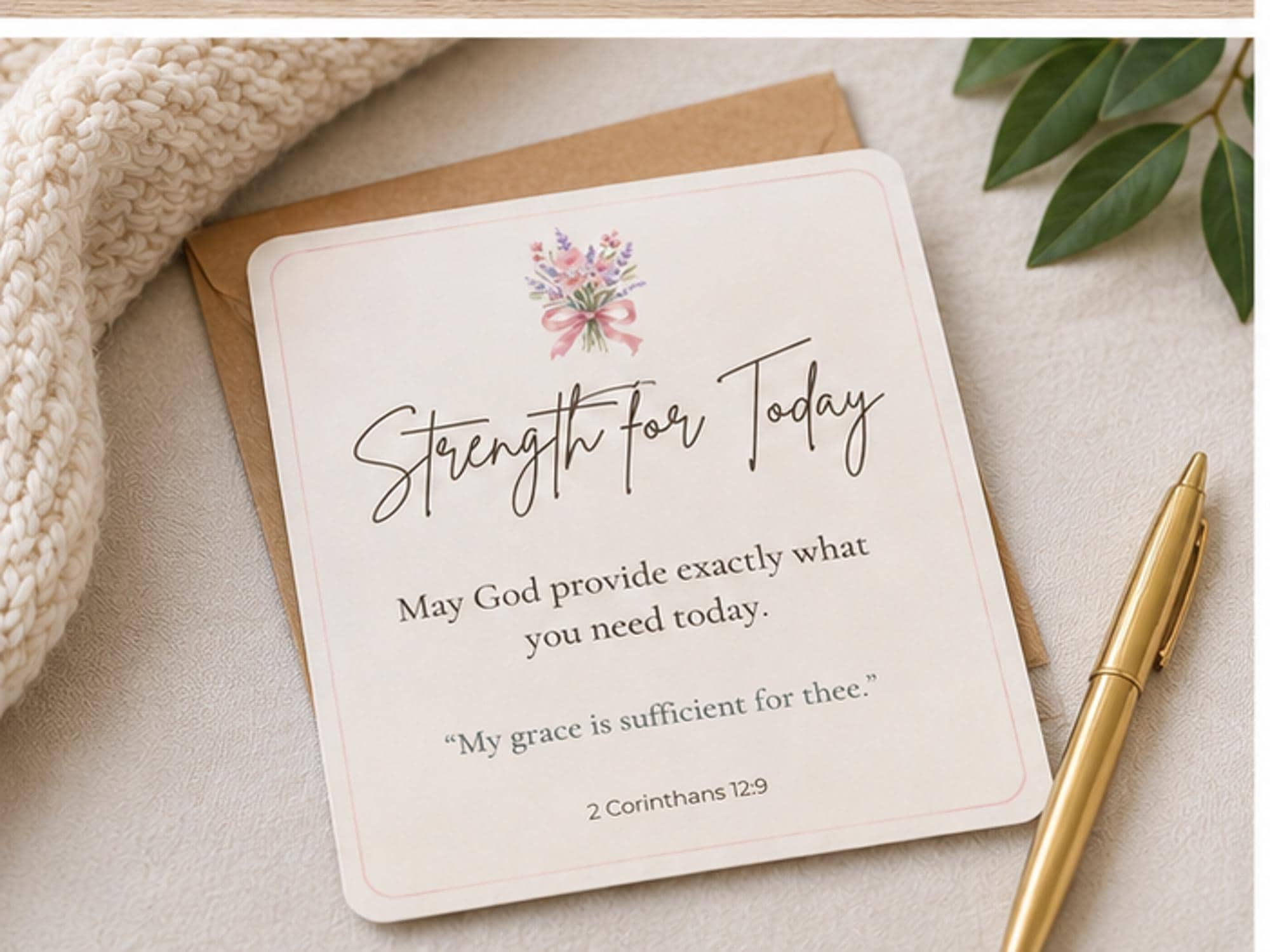 Christian Encouragement Cards, Scripture Comfort Gift for Women