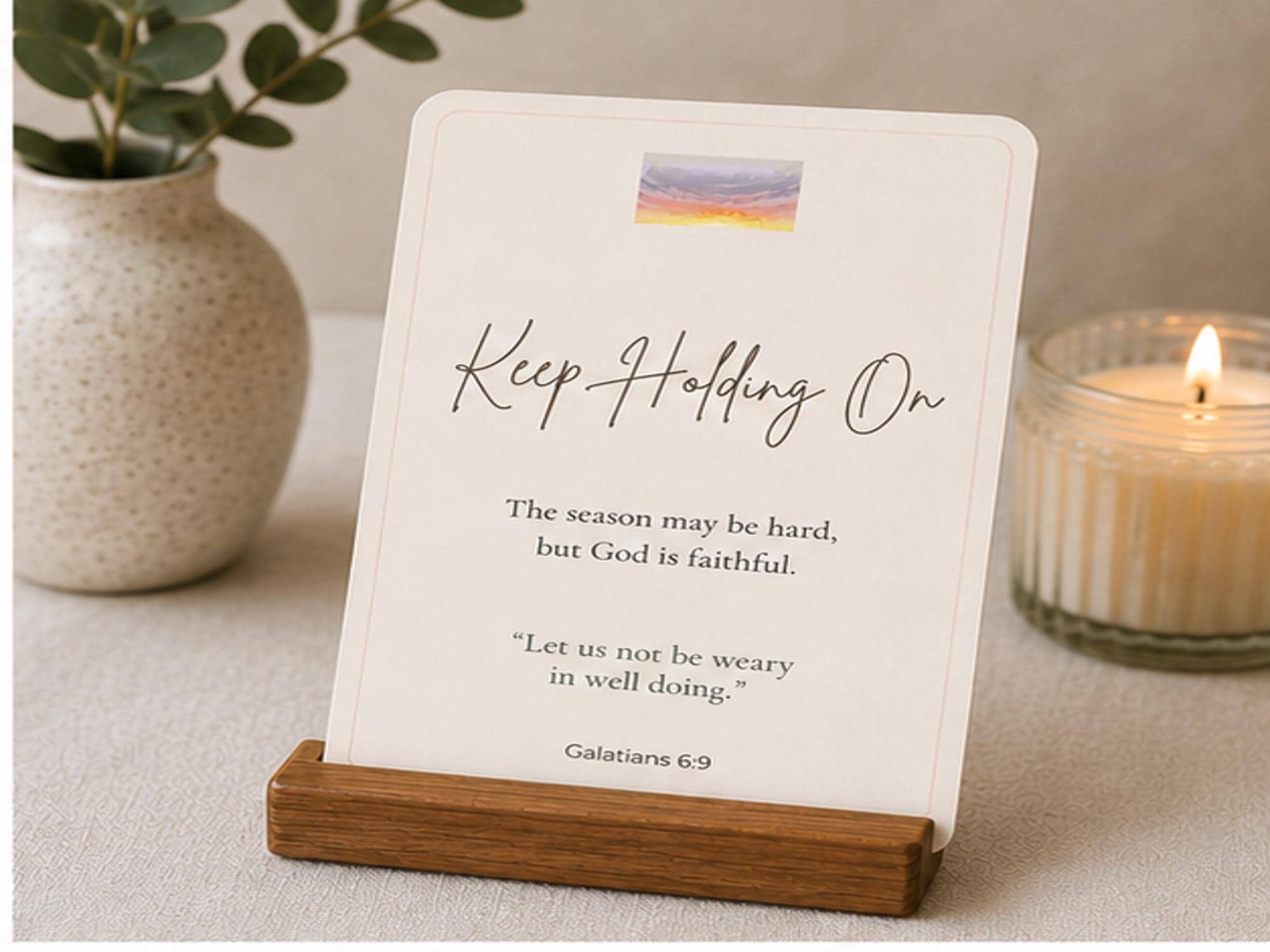 Christian Encouragement Cards, Scripture Verses, Comfort Gift for Women