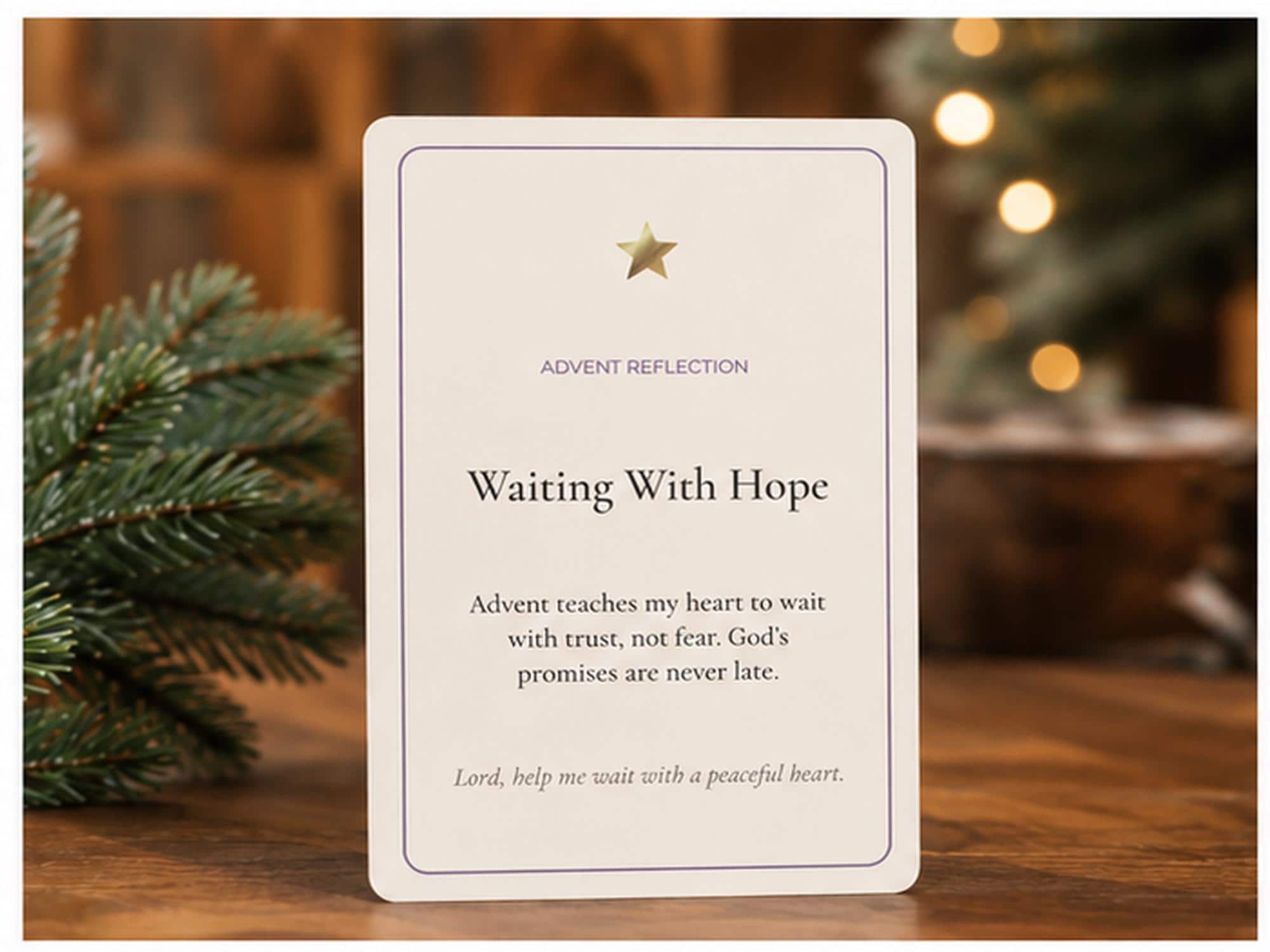 Catholic Advent Reflection Cards | 12 Devotional Prayer Cards (4x6 Set)