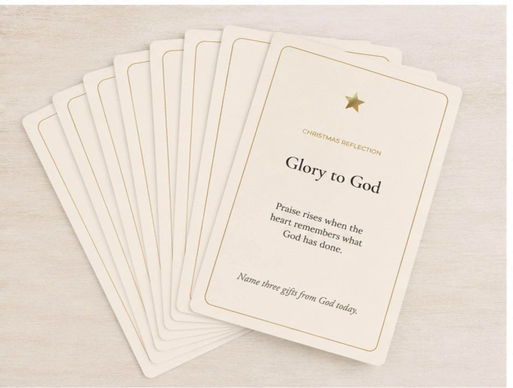 Catholic Christmas Reflection Cards | Nativity Devotional Set (10 Cards)