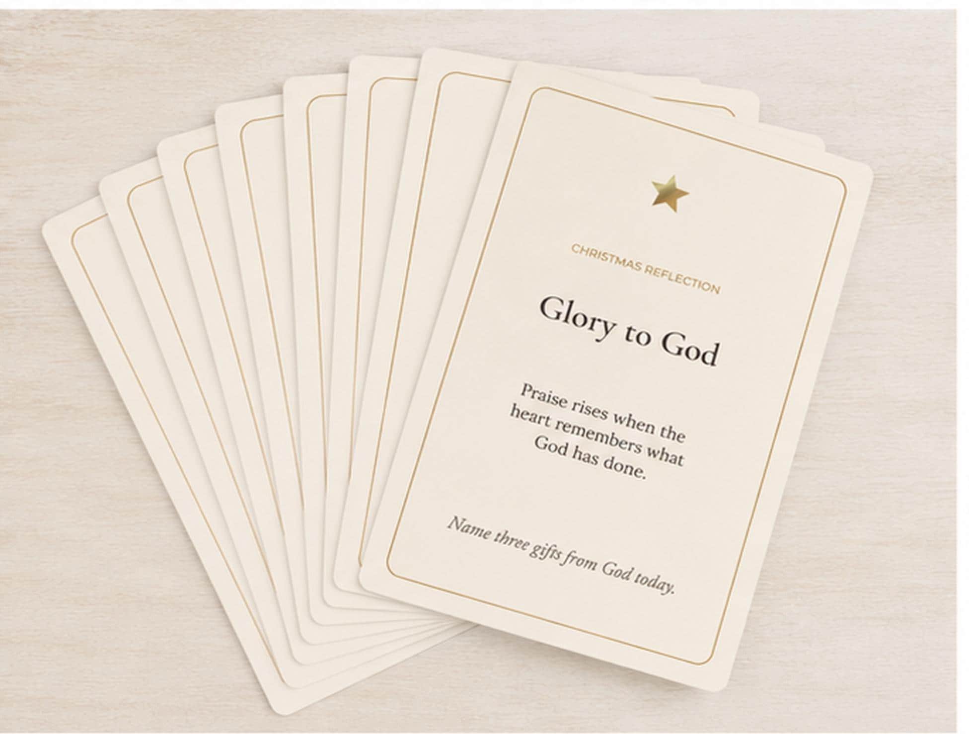 Catholic Christmas Reflection Cards | Nativity Devotional Set (10 Cards)