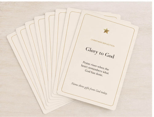 Catholic Christmas Reflection Cards | Nativity Devotional Set (10 Cards)