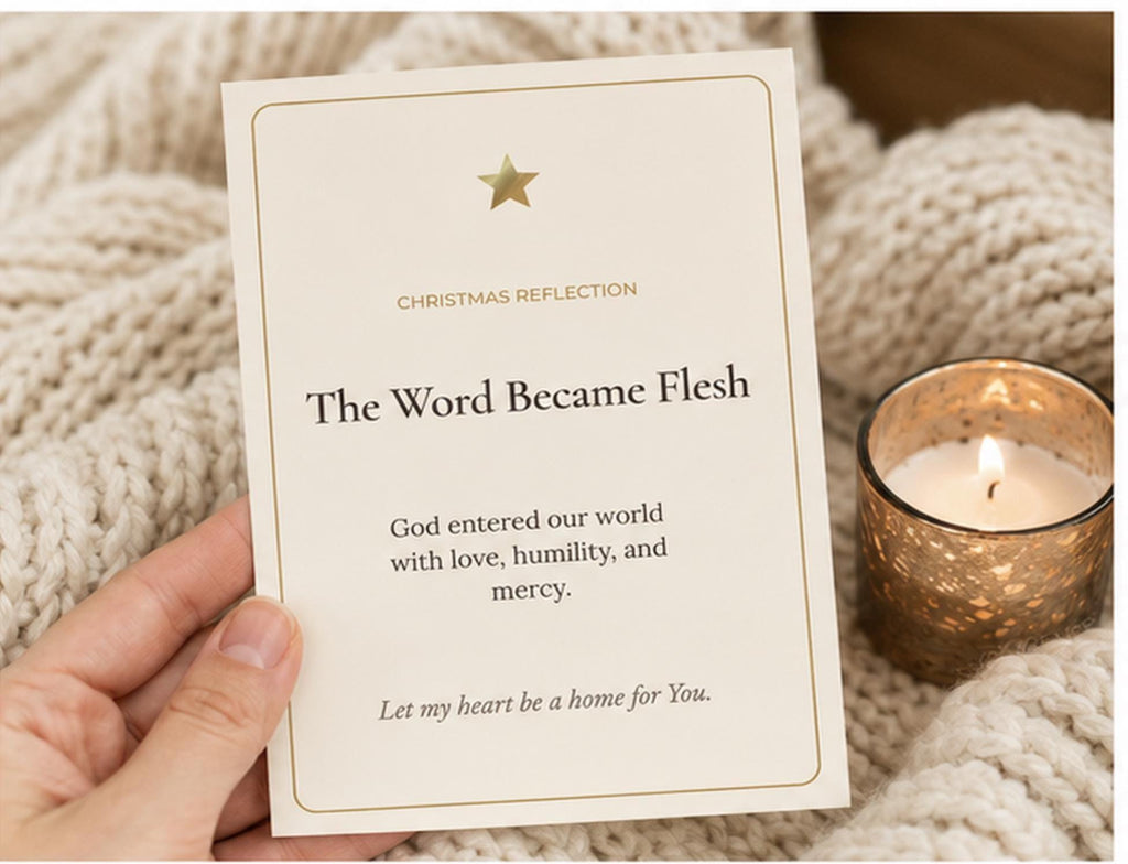 Catholic Christmas Reflection Cards | Nativity Devotional Set (10 Cards)
