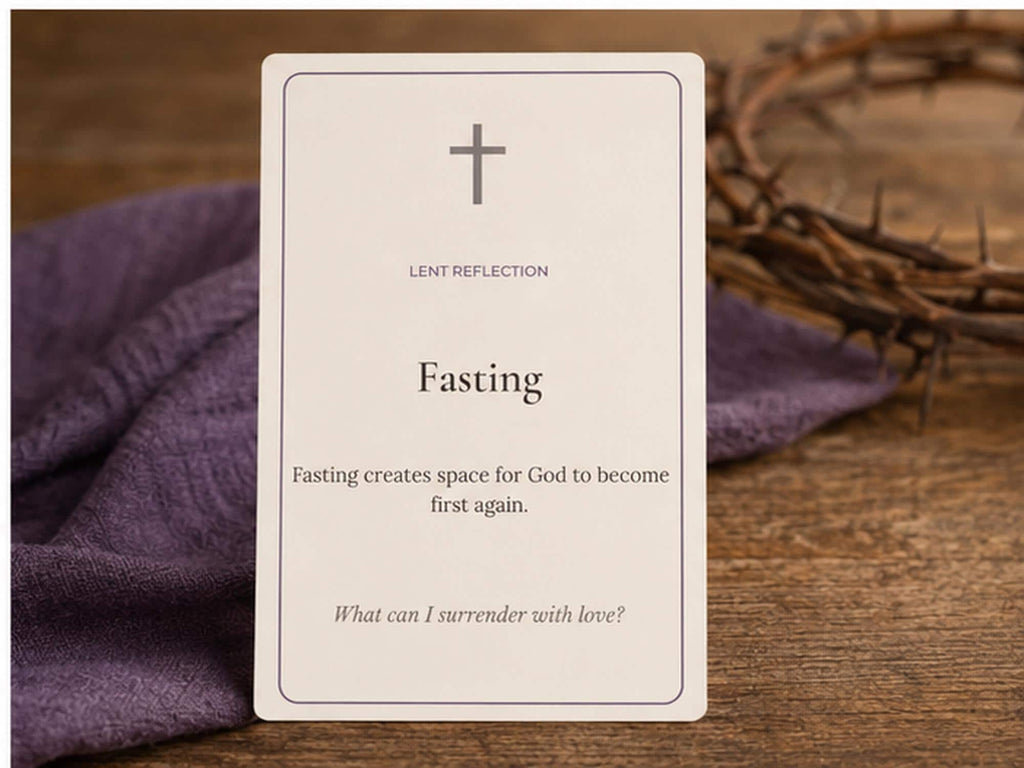 Catholic Lent Reflection Cards | 14 Prayer Meditation Cards, Lenten Devotional