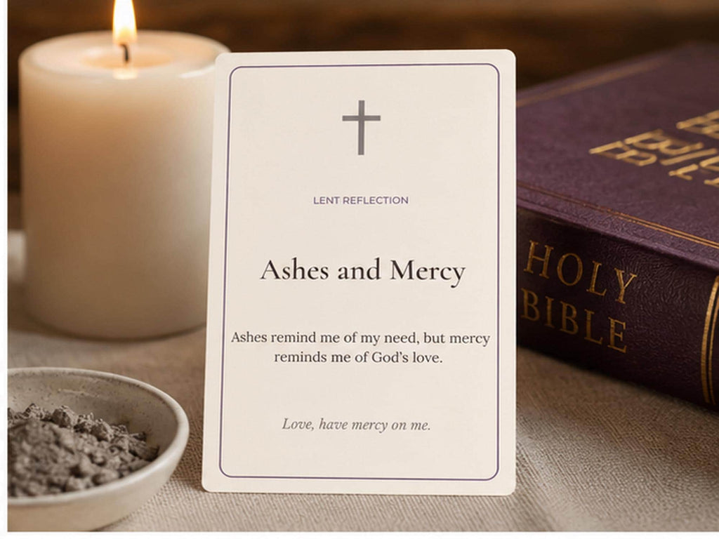 Catholic Lent Reflection Cards | 14 Prayer Meditation Cards, Lenten Devotional