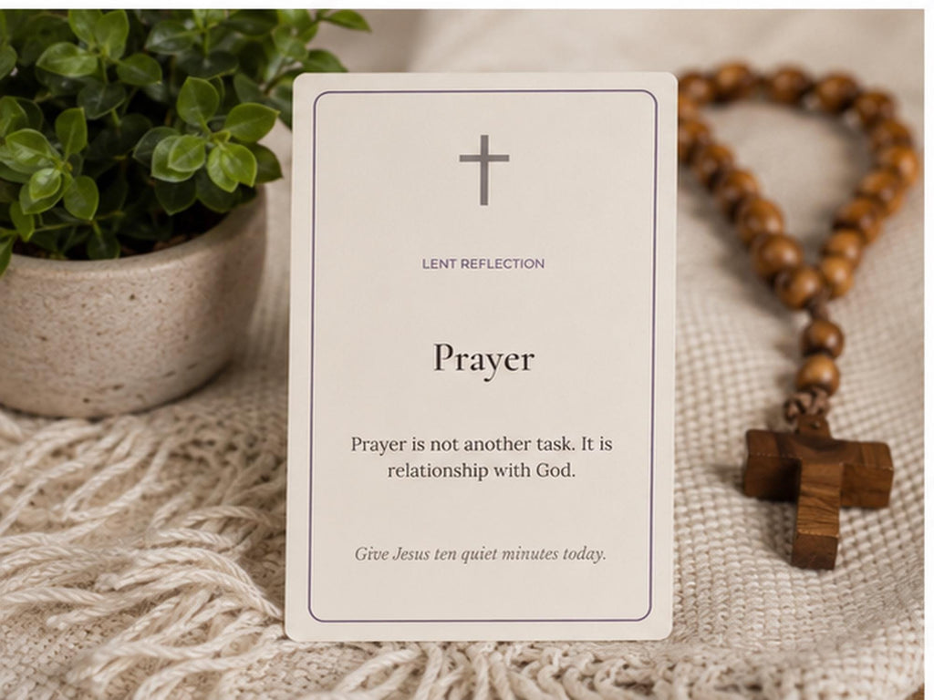 Catholic Lent Reflection Cards | 14 Prayer Meditation Cards, Lenten Devotional