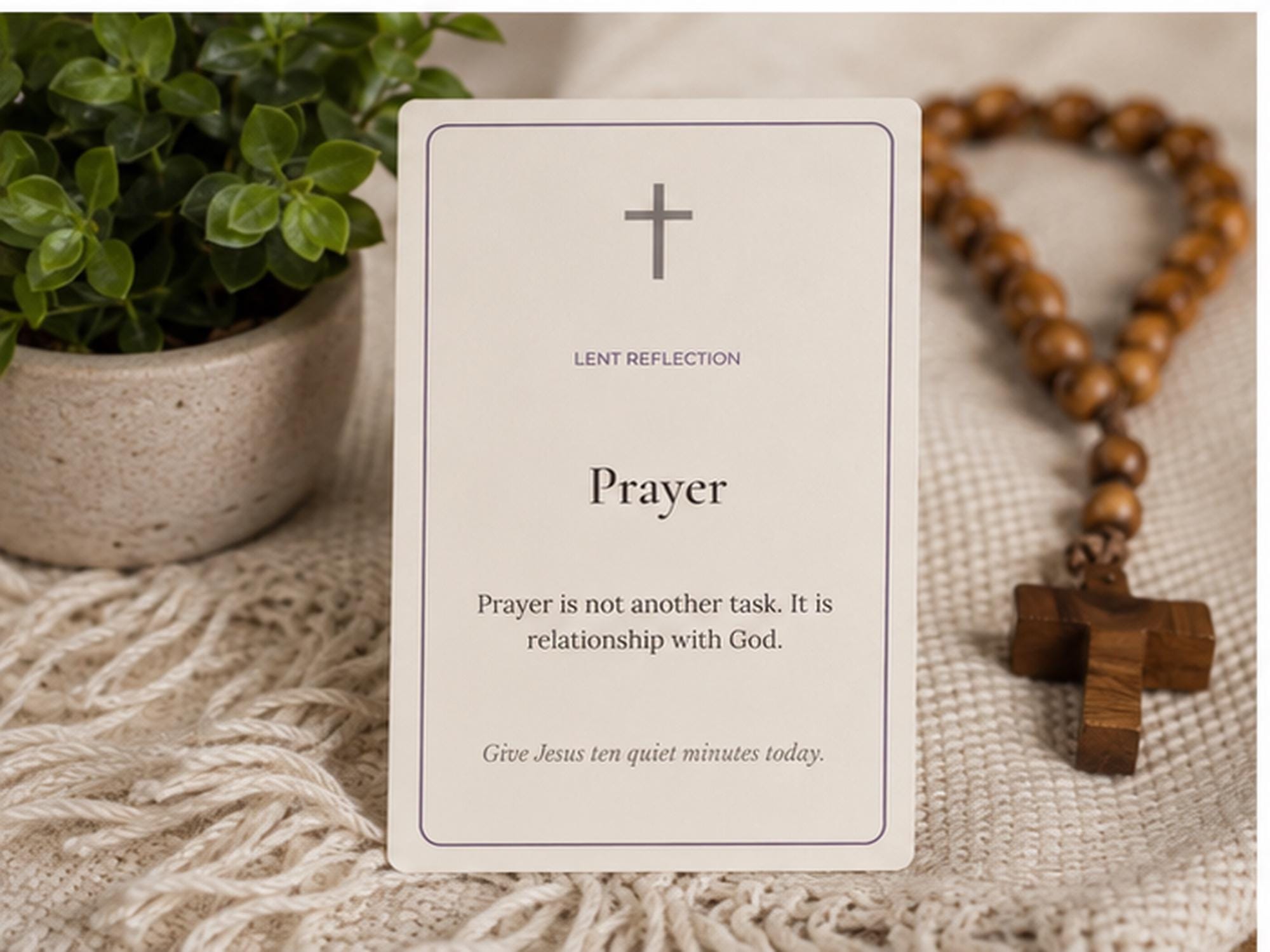 Catholic Lent Reflection Cards | 14 Prayer Meditation Cards, Lenten Devotional