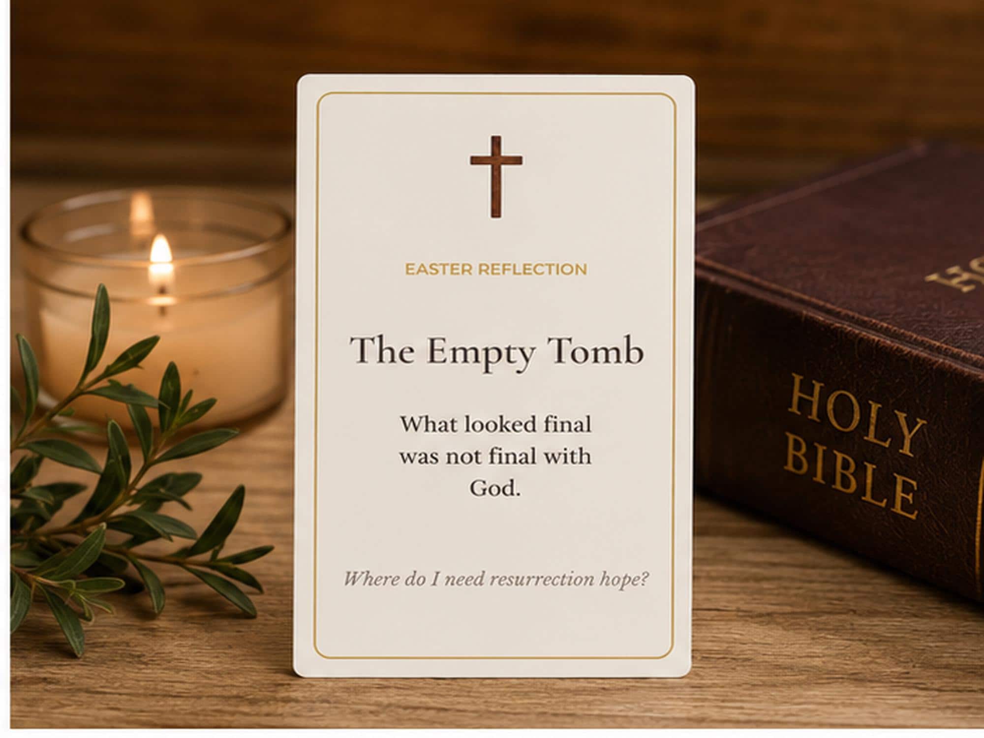 Catholic Easter Reflection Cards | Scripture Devotional Set, Prayer Prompt Cards
